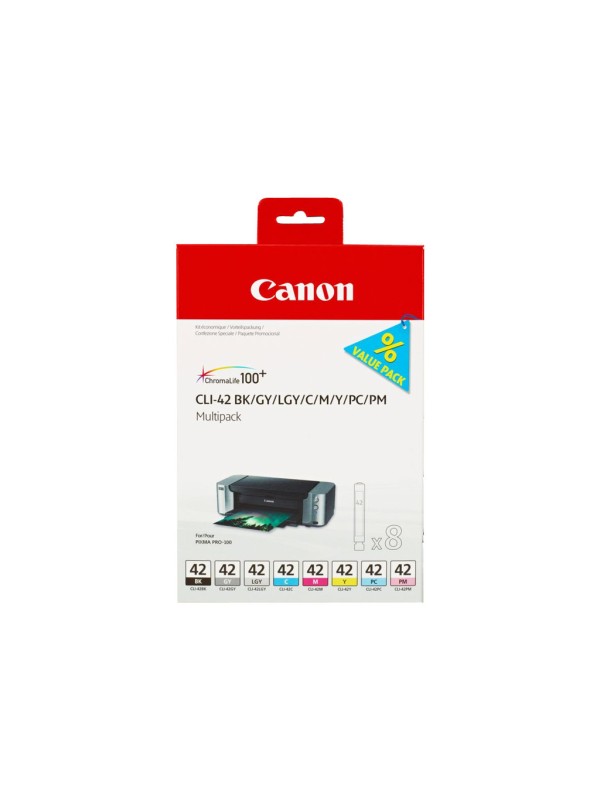 Pack de 8 cartouches d'encre CLI42 origine Canon.jpg